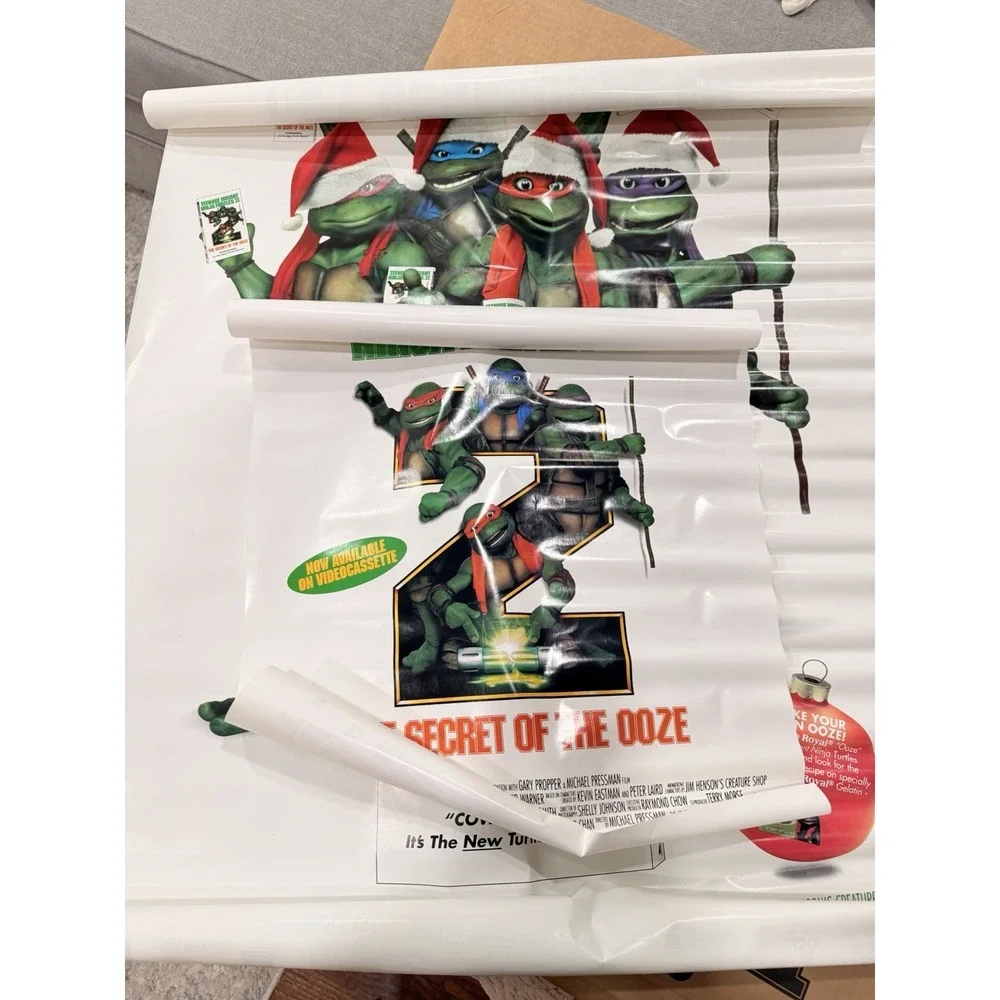 Teenage Mutant Ninja Turtles II Promo Display Kit 1991 Original Box Movie Store